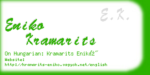 eniko kramarits business card